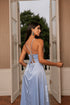 VESTIDO ALCINHA COM DECOTE FENDA LISO